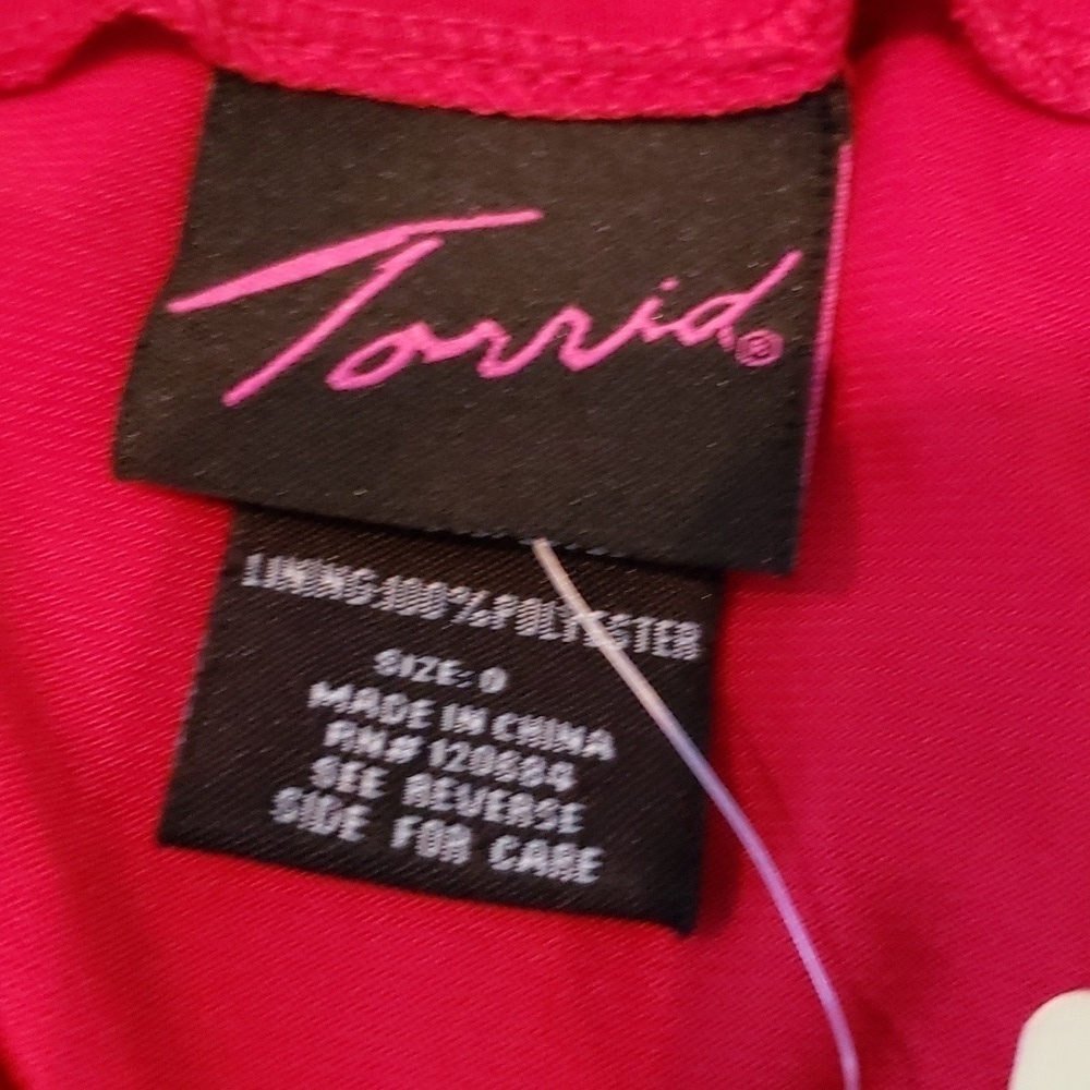 TORRID Red Tiered Cocktail Party Dress with Shoulder Detail - Picture 6 of 6